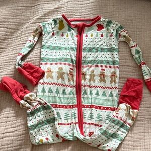 Little sleepies Festive Holiday zippy